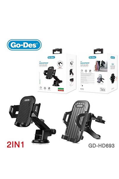 Go-Des GD-HD693 2 In 1 Shockproof Car Holder