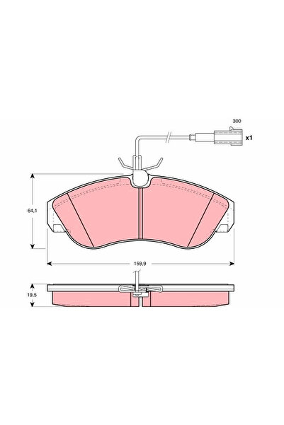 TRW Set Placute Frana Frana Disc Citroen Jumper 1 Bus/Jumper 1 Caroserie/Jump...