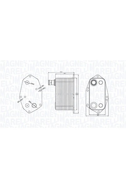 MAGNETI MARELLI Radiator Ulei Ulei Motor Bmw 3/5/7