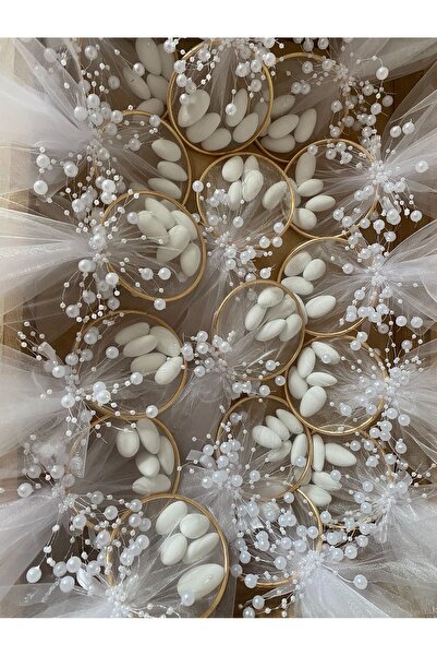 parıltı organizasyon Nikah hediyelik badem şekerli 10 adet