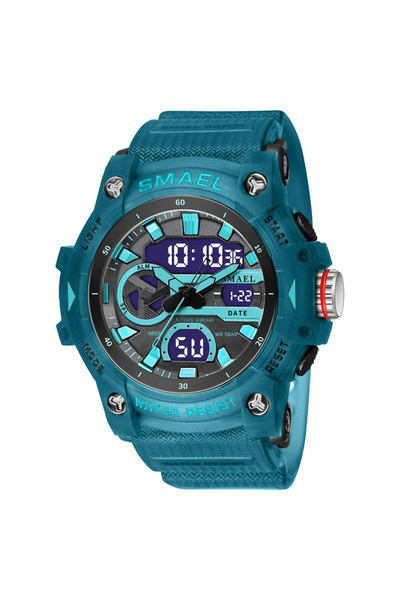 SMAEL Ceas de mână bărbătesc sport casual la modă analogic digital cuarț curea albastru