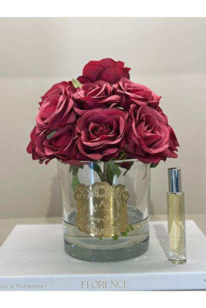 TASARIMHMODA Yapay Güllü Lüx Vazo No:8