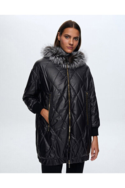 MISS DALIDA T24K-8015 Baklava Dilimli  Mont BLACK