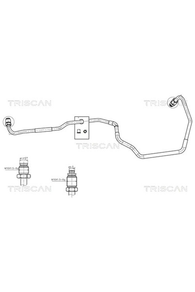 TRISCAN Furtun Hidraulic Sistem De Directie De La Pompa Hidraulica La Caseta ...