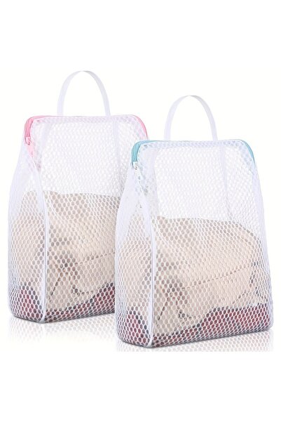 Choice 2 قطعة من أكياس الغسيل الشبكية على شكل قرص العسل مع مقابض، مصنوعة من ن...