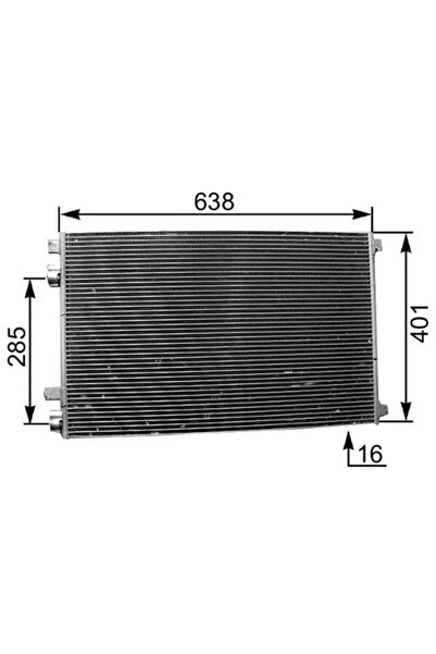 MAHLE Condensator Climatizare Renault Megane 2/Scenic 2