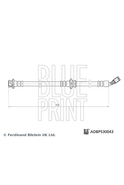BLUE PRİNT Furtun Frana Axa Fata Dreapta Nissan 10-Trail 3/10-Trail Van/Qashq...