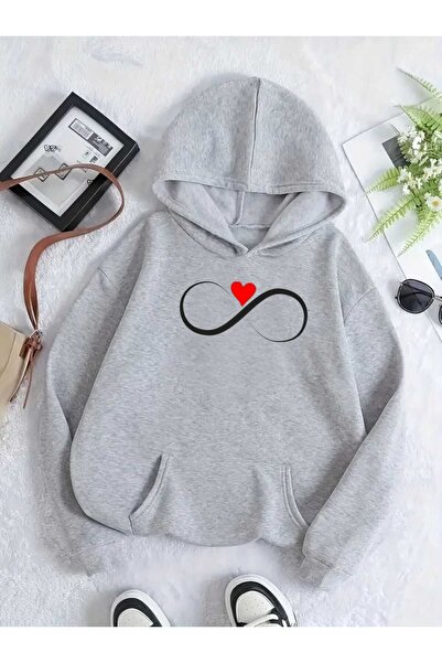 tkn your style سترة بغطاء للرأس بتصميم عصري من إيفري هارت بطباعة عصرية كبيرة ...