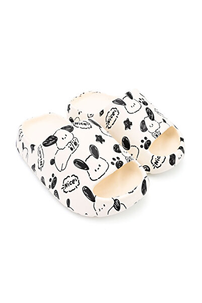 Tmall Children's Slippers, Foam, Lightweight, PC05, White