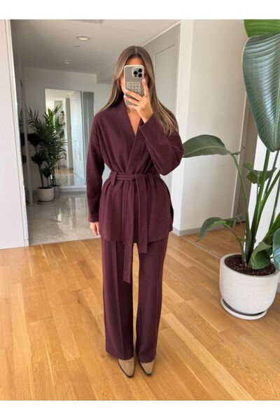 EGZOTİK ASORTİK Thessaloniki Belted Kimono Pants Set