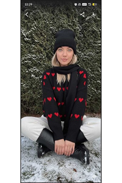 cheen سترة نسائية منسوجة ذات ملمس ناعم باللون الأسود للموسم الجديد