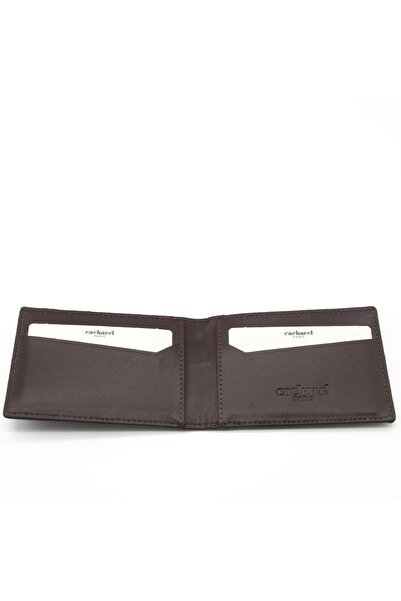 Cacharel Brown A.Shell Leather Credit Card Holder 0336A4K