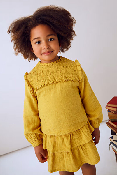 MAYORAL 04933-71 Yellow Skirt Set 4/9