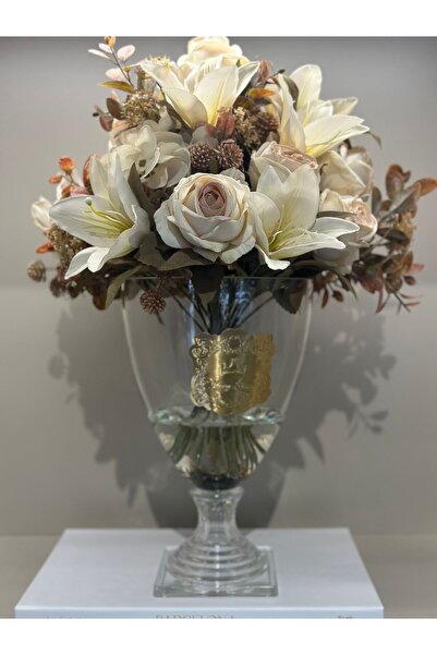 TASARIMHMODA Yapay Güllü Lüx Vazo No:12