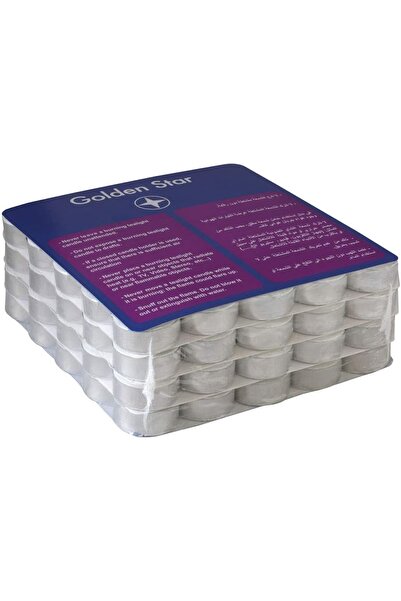 Golden Star - Mrs. Maroo's, Tea Light Candles For Hotel &Restaurant, 4 hrs. (Approx) - 100pcs