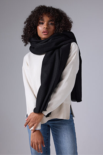 myfirstsea Kadın Kalın Omuz Şalı 65x180 cm – Yumuşak Dokulu Sıcak Tutan Kışlı...