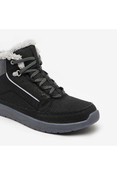 Decathlon Quechua Kadın Outdoor Kar Botu - Su Geçirmez - Siyah - NH100 Mid