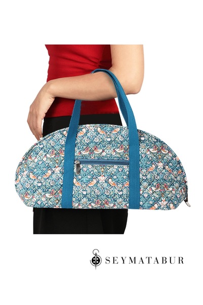 BALIM ÖRGÜ EVİ Geantă tricotată cu model patchwork