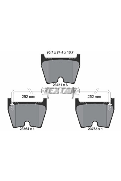 TEXTAR Set Placute Frana Frana Disc Audi A6 C5/R8 Lamborghini Gallardo