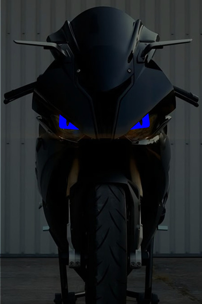 Ydm Reklam KIZGIN UNİVERSAL GÖZ 22*6,5 CM ( MOTOR FARI - ARAÇ AYNASI - KASK A...