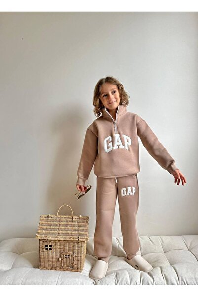 Jolly Kids Boy's Half Zip Zipper Sweatshirt Winter Set