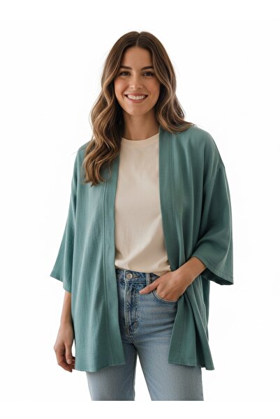 Sabaki Oversize Muslin Textured Kimono