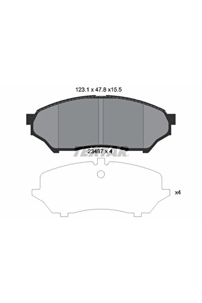 Krieger Set Placute Frana Frana Disc Mitsubishi Pajero Junior 1/Pajero Mini 1...