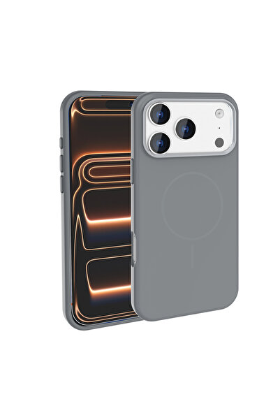 UnDePlus Apple iPhone 17 Pro Kılıf M-Safe Şarj Özellikli Kaymaz Silikon Edi K...