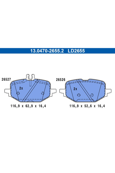 Ate Set Placute Frana Frana Disc Mercedes-Benz C-Class/Cle/E-Class