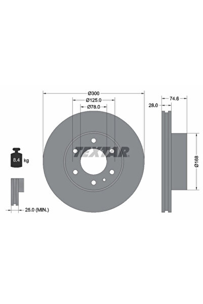 Krieger Disc Frana Iveco Daily 4 Bus/Daily 4 Caroserie/Daily 4 Platou / Sasiu