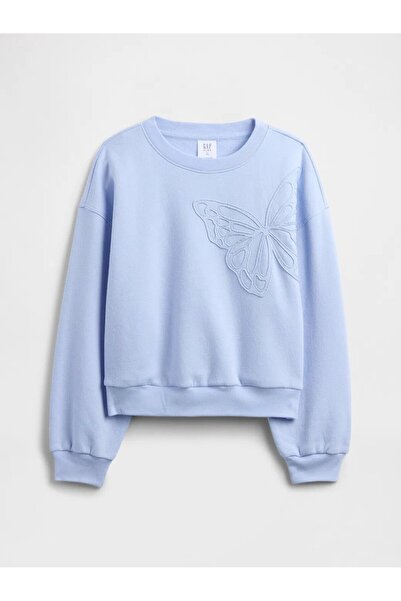 GAP Детска суитшърт с голям размер и качулка за момичета