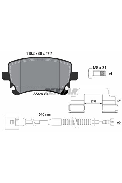 TEXTAR Set Placute Frana Frana Disc Bentley Flying Spur Vw Phaeton