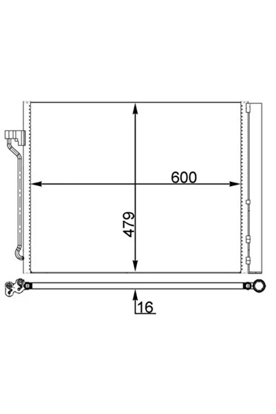MAHLE Air Conditioning Condenser Bmw 5/6/7 Bmw (Brilliance) 5 Series