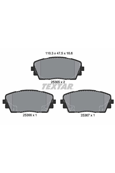 TEXTAR Set Placute Frana Frana Disc Dodge 1 10 Kia Picanto 2/Picanto Caseta//Ray
