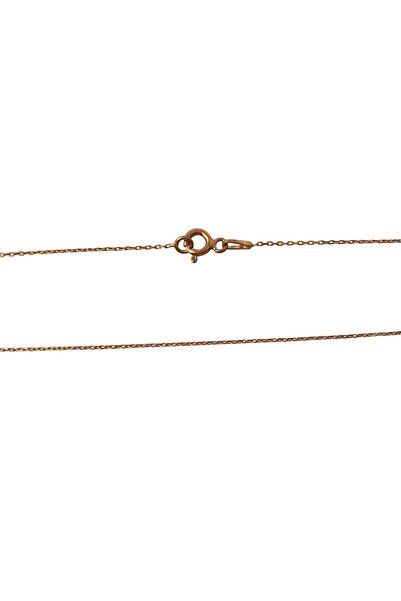 Bibilel 925 Silver Letter V Necklace, Rose Gold Plated, 40 cm