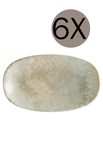 Bonna Porselen Luz Gourmet Oval Kayık Tabak 24*14 cm 6'lı Takım S-MT-LUZGRM24OKY