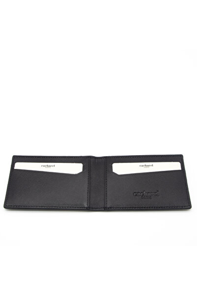 Cacharel Black Wint Leather Credit Card Holder 0336W17