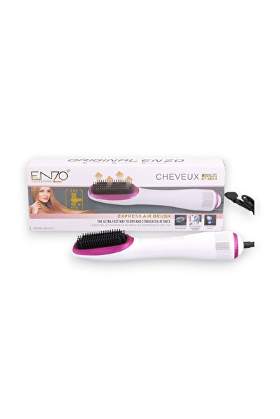 Enzo Professional ENZO EN-4121 Negative Ion 3-in-1 Hot Air Comb & Hair Dryer Brush