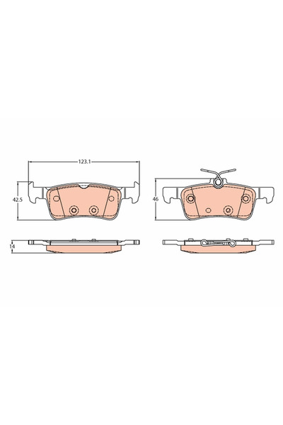 TRW Set Placute Frana Frana Disc Ford Fiesta 7