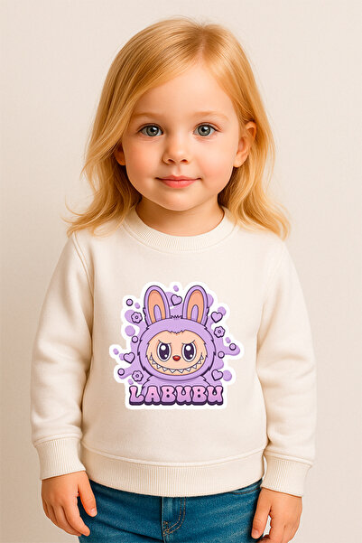 SVART WEAR Labubu Printed Children's Sweatshirt 100% Cotton Funny Fancy