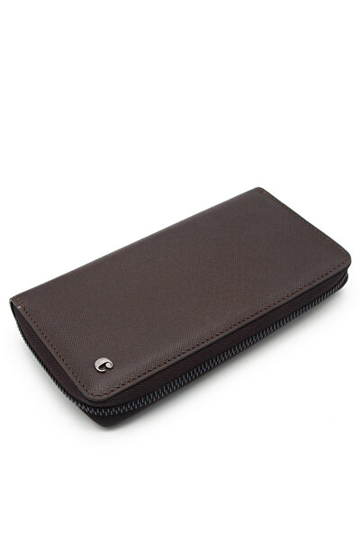 Cacharel Brown Wint Leather Unisex Wallet 21055W18