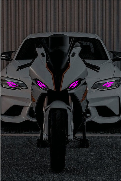 Ydm Reklam KESKİN BAKAN UNİVERSAL GÖZ 22*6,5 CM STİCKER KAPLAMA MODİFİYE SETİ...