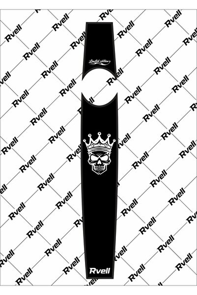 MKARAKAN Rvell Kurukafa CG Motosiklet Uyumlu Depo Üstü Şeridi - ( Siyah ) 002