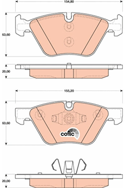 TRW Set Placute Frana Frana Disc Bmw 1/3 Bmw (Brilliance) 3 Series