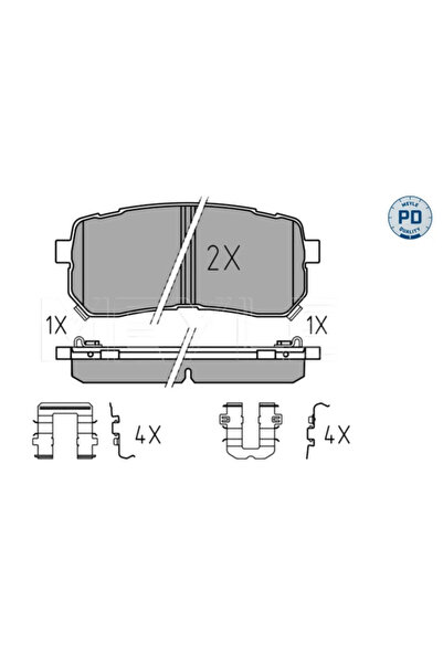 MEYLE Set Placute Frana Frana Disc Puntea Spate Hyundai H-1 Cargo/H-1 Travel/...