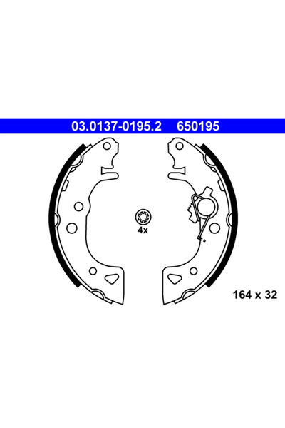 Ate Set Saboti Frana Citroen Ax Peugeot 106 1/106 2/106 Van 1 Caseta/