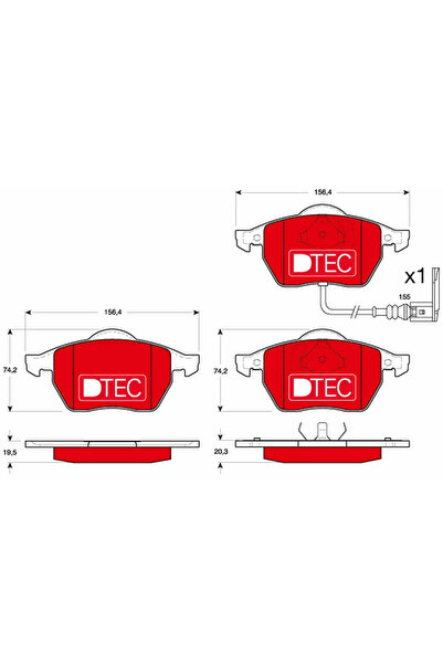 TRW Set Placute Frana Frana Disc Audi A3/Tt Seat Leon/Toledo 2
