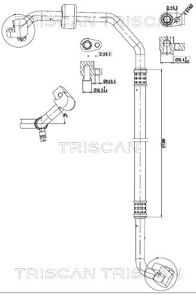 TRISCAN Conducta Presiune Variabila Aer Conditionat Fata Ford Fiesta 7