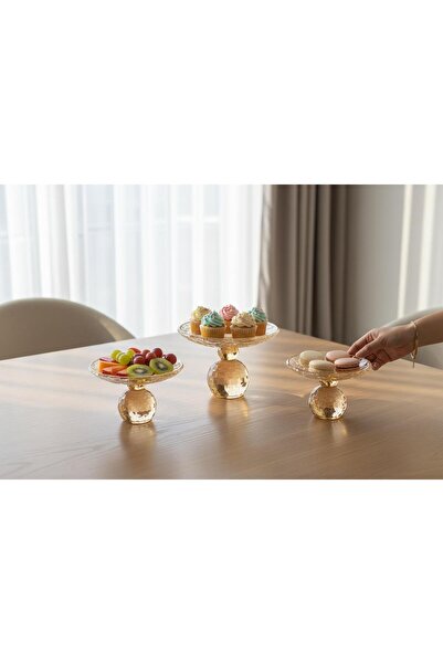 ROY KING KRİSTAL AYAKLI SUNUMLUK 14 CM