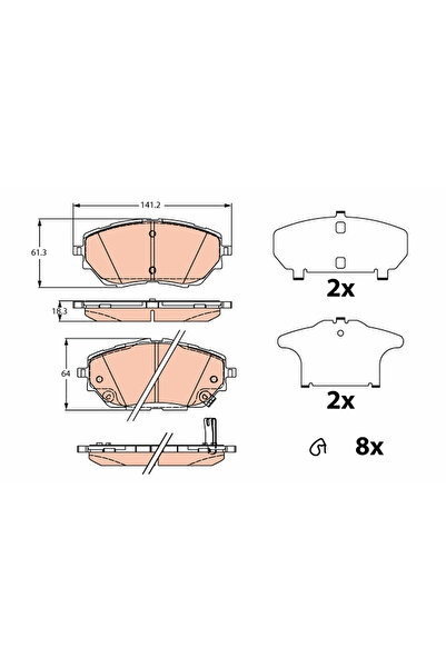 TRW Set Placute Frana Frana Disc Toyota C-Hr/Corolla